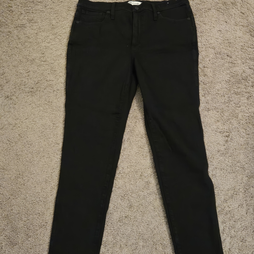 Madewell High-Rise Black Skinny Jeans
